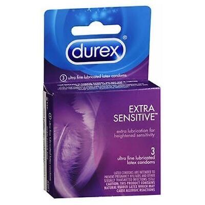 Durex Extra Sensible Lubricados Condones de Látex 3 Pack
