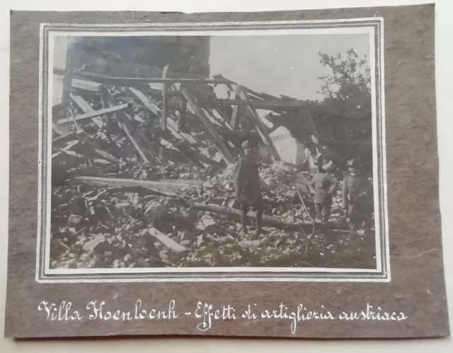 Foto Villa Hohenlohe Castelnuovo Sagrado Gorizia Prima Guerra Ww1 Austriaci War