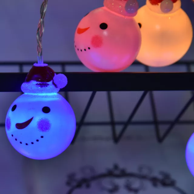 BHDK corda luminosa decorazione natalizia uso a lungo termine pupazzo di neve corda luminosa USB