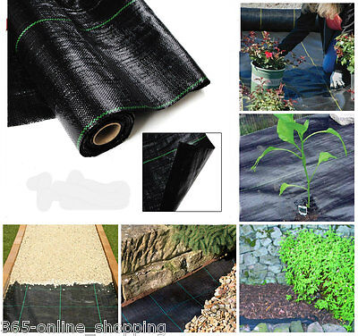 Heavy Duty 100gsm Weed Control Woven Fabric Ground Cover Mulch Membrane Mat