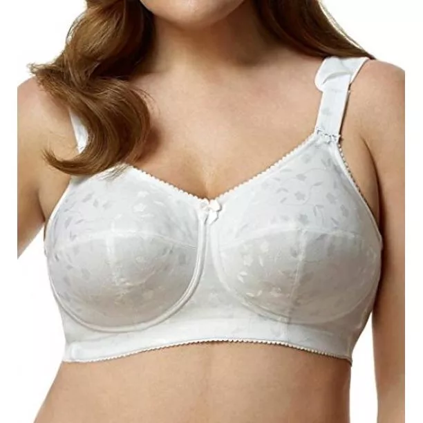 Women's Elila 1515 Jacquard Front Close Wireless Softcup Bra (Nude