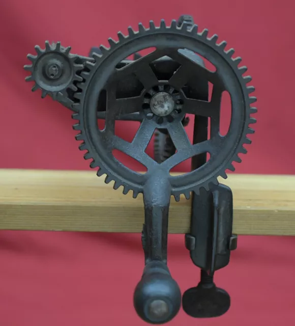 Antique Apple Peeler Hardware Hudson Parer Co Leominster Cast Iron Patent 1882