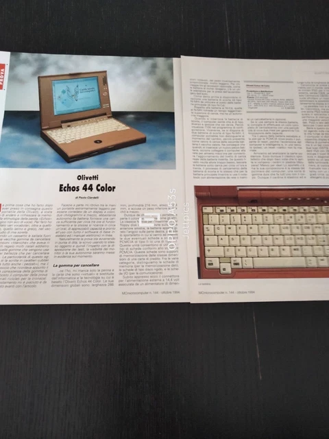 PC Portable Olivetti Echos P100D Modèle 860c – Vintage – Pour Pièces / Ne Fonctionne Pas