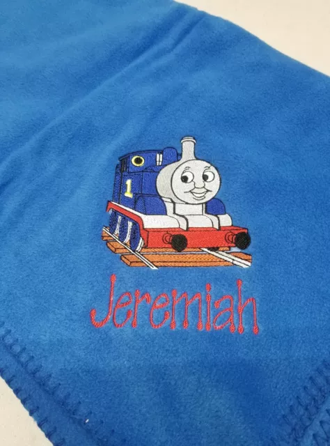 Thomas le train moteur douche d'anniversaire personnalisée couverture polaire lancer cadeau 3