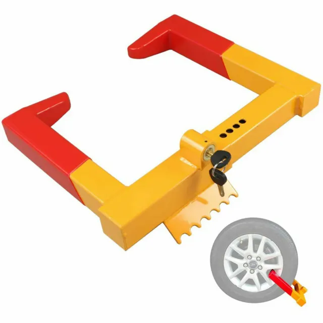 Heavy Duty Wheel Lock Clamp Chock Boot Tire Claw Trailer Auto Car Truck Carts UK