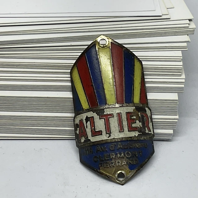 Plaque De Vélo Émaillée The Sport – Badge Cycle Vintage – Fabrication Française