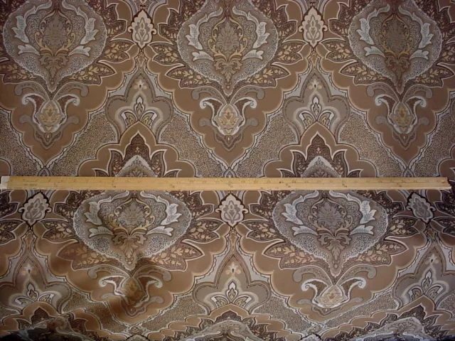 13-3/8Y Kravet Lee Jofa Mocha Brown Persian Faux Silk Drapery Upholstery Fabric