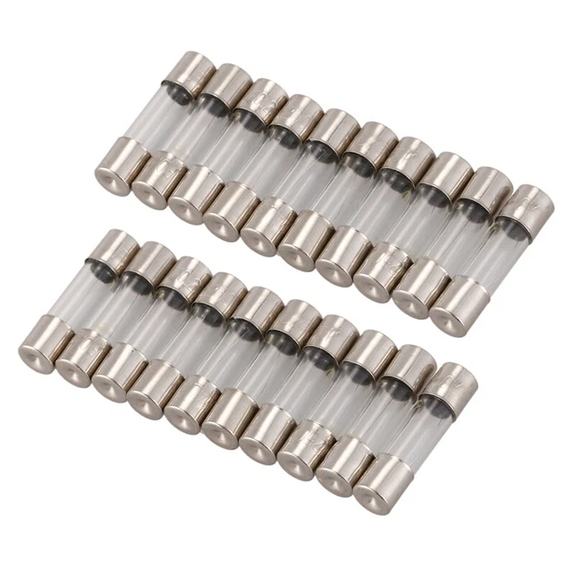 20Pcs 250V 0. 2 A 200MA Rupture Rapide Tubes Des Fusibles En Verre 5 x 20 m5299
