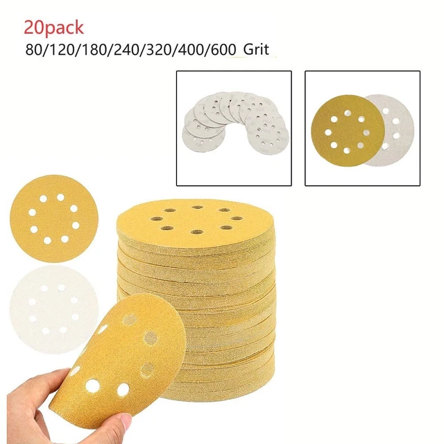 Elettroutensili carta vetrata dischi abrasivi resistenza all'usura 125 mm confezione da 20