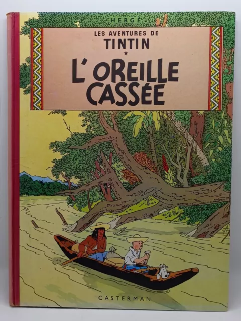 Ancienne Bd Herge Tintin Et L'oreille Cassee B29 1960-1961 Casterman Comic