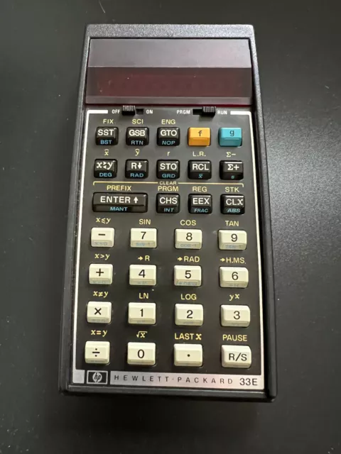 Calculatrice HP 33E calculator taschenrechner HP-33E Calculatrice HP 33E calculator taschenrechner HP-33E