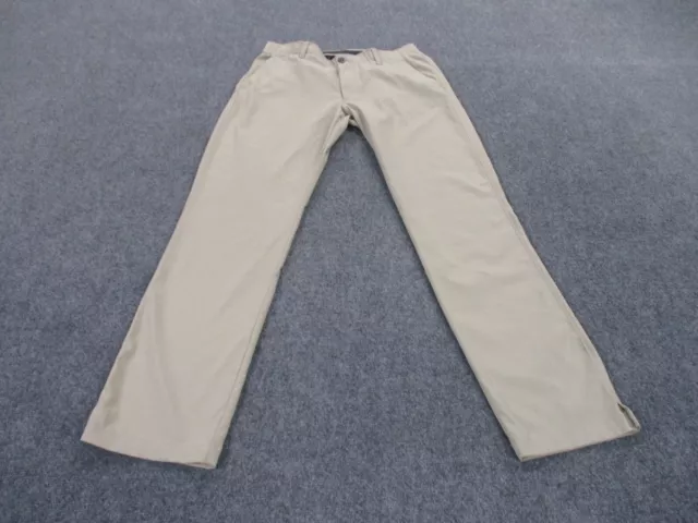 Under Armour Pants Adult 34 X 34 Beige Performance Chino Golf Hiking Casual Mens