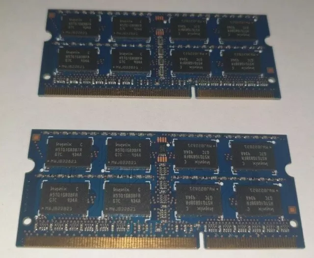 HYNIX 2 GB = 4 GB RAM MEMORY DDR3 - 2Rx8 PC3-8500S-7-10-f2 hmt125s6bfr8c-g7-n0 2