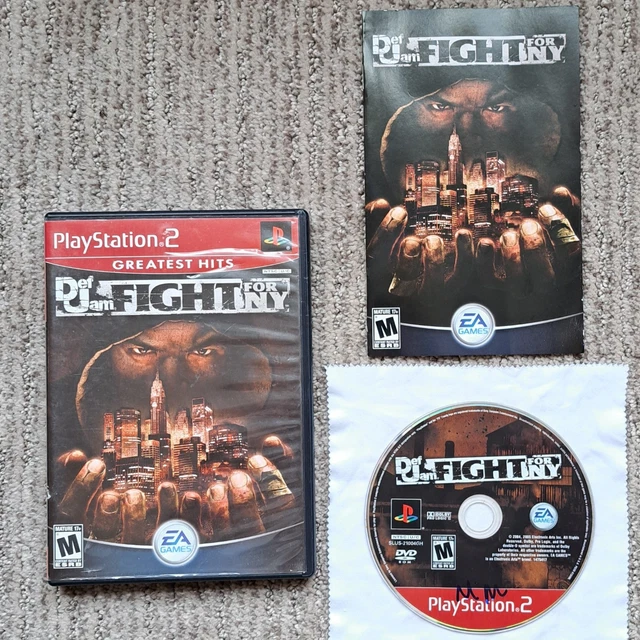 TESTÉ ET FONCTIONNE !* Def Jam Fight for NY marque noire Sony Playstation 2 PS2 EUR 184,57
