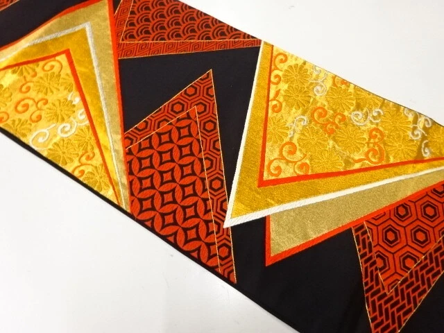 6550053: Japanese Kimono / Vintage Fukuro Obi / Outlet Item / Woven Shikishi Pat