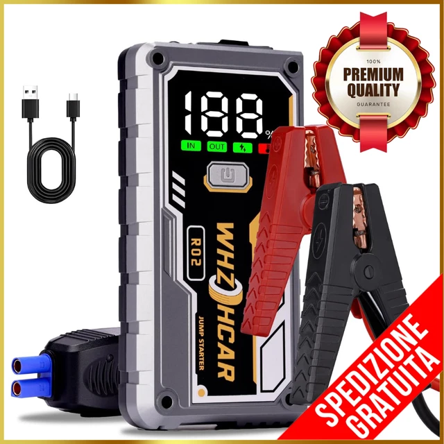 MAXTOOLS JS500 Avviatore Emergenzia Auto 12V 2200A - Power Bank Per Auto Con Torcia LED E USB | Per Batterie Scariche - Foto 9