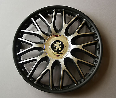 16" Peugeot Partner,Expert,407,308,... Wheel Trims / Covers, Hub Caps,black&silv