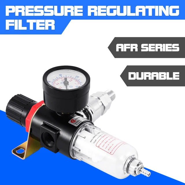 1/4" BSP Filtro Regolatore Aria Compressa Lubrificatore Separatore Acqua Olio
