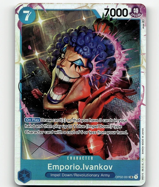 ONE PIECE CARD Game Emporio.Ivankov (051) Paramount War OP02051 2.50