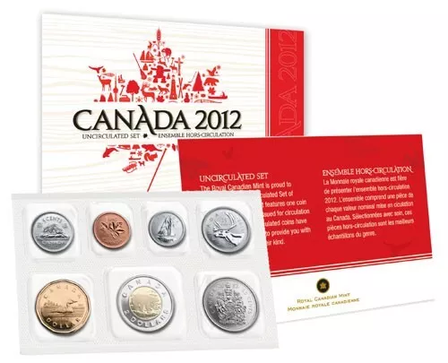 2012 Canada Regular Uncirculated Proof Like Coin Set