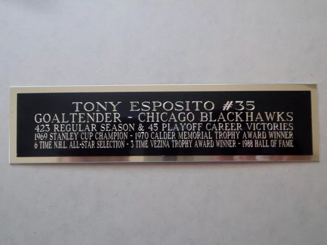 CUSTOM HYBRID ESPOSITO CHICAGO BLACKHAWKS WHITE SOX #35 AUTHENTIC NHL/NBL  JERSEY