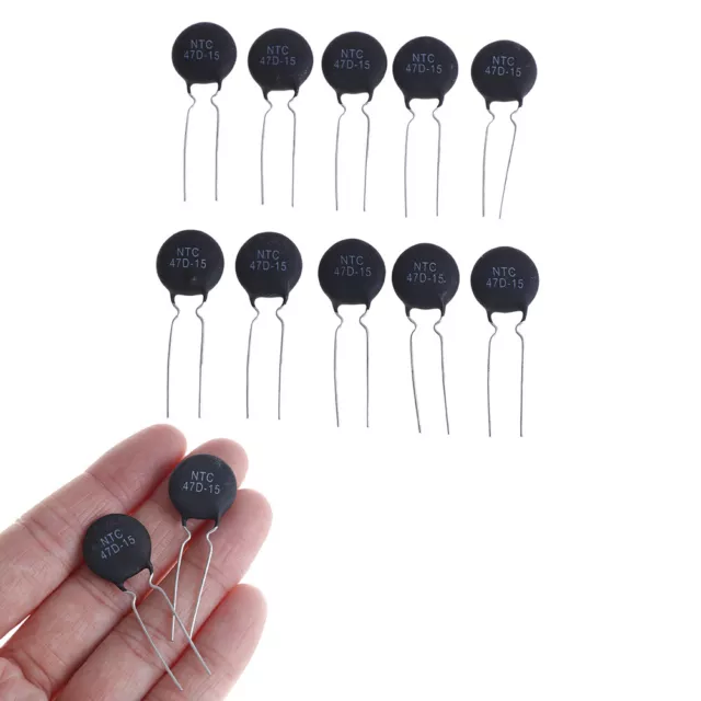 10Pcs Thermal resistor NTC 47D-15 diameter 15mm T..vio