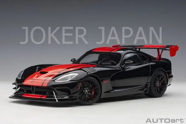 AUTOart Dodge Viper 1:28 Edition ACR (Black / Red Stripes) [71732] 1/18 JDM