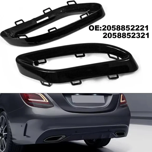 Cadre Décoratif Pour Porte-Gobelets Mercedes Classe C W205/W253 (2014-2022) - Plastique, Réf. OEM 2056830900 - Améliore L'Intérieur - 2