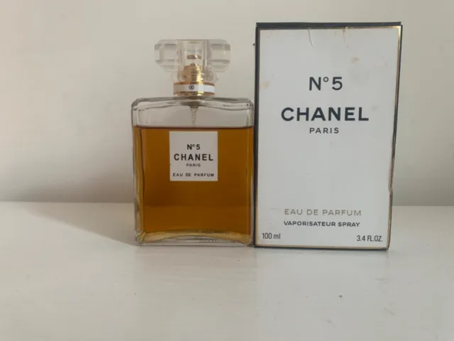 Chanel No5 Eau De Parfum Spray 100ml (used) with box