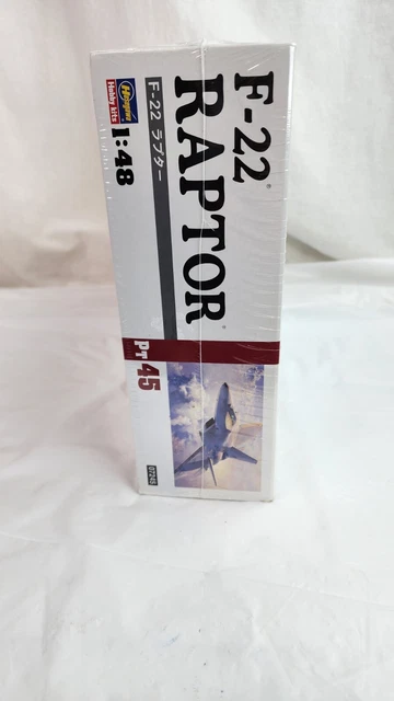 Hasegawa 1/48 Scale USAF Air Superiority Fighter F-22 Raptor Plastic Model Kit PT45