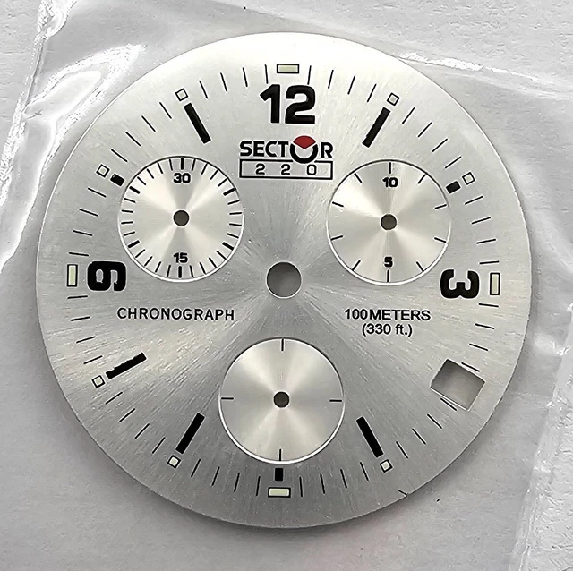 Cadran De Montre Vintage Sector Expander Chronographe - Sphère, Référence 5215332026, Neuf Sans étiquette