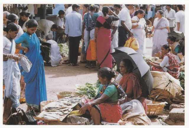 (32063) Postcard Mapusa Goa Friday Market un-posted