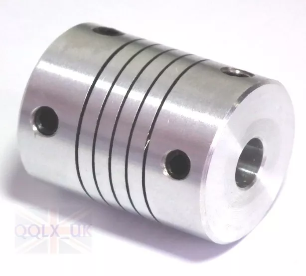 5/6/6.35/8mm Flexible Shaft Coupling CNC Stepper Motor Coupler Top Tight D20L25