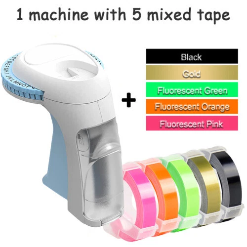 Label Tape Dymo 3D Embossing Tape Compatible Dymo Junior Omega Embossers 9mm x3m