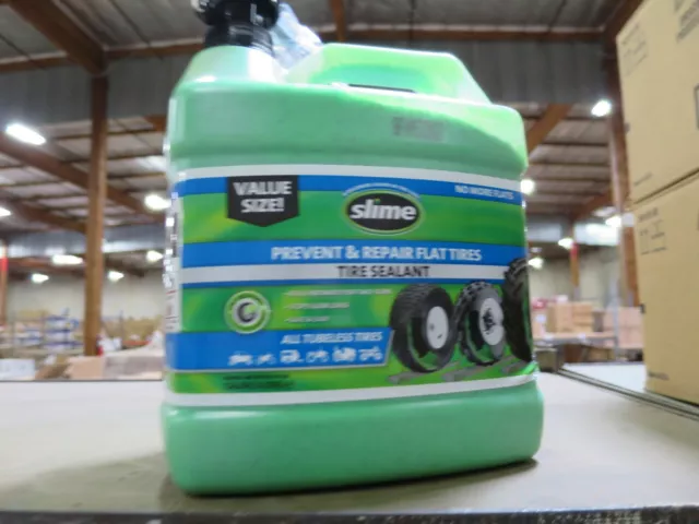 Tubeless Tire Sealant by Slime 10163 One Gallon Value Size Prevents & Repairs
