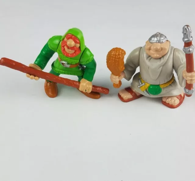 1998 Fisher Price Great Adventures Friar Tuck Little John Action Figure Toys 3"