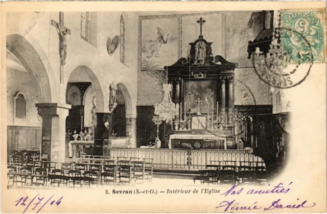 CPA SEVRAN Interieur de l'Eglise (1353533)
