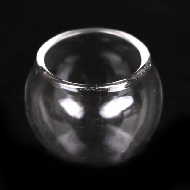 Dollhouse Miniature Transparent Glass Jar Fishbowl Bank Flowe.EW