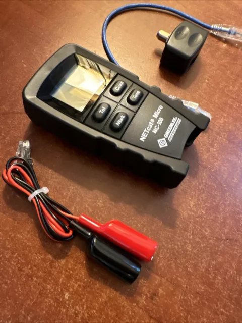 Greenlee NC-100 NETcat Micro LAN Tester & UTP/Coax Wiring Tester