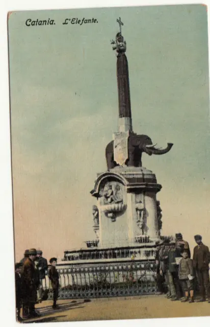 23-23927 - Catania - L'elefante Viaggiata 1909