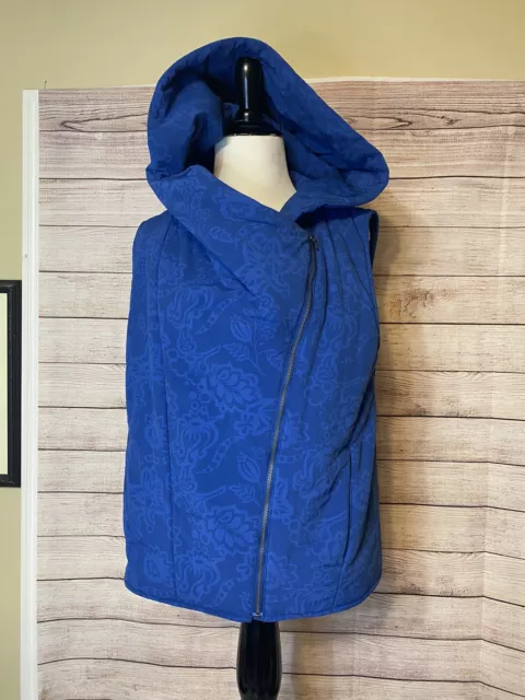 Hooded Vest Tommy Bahama - Womens Small (S/P) Cobalt Blue Print