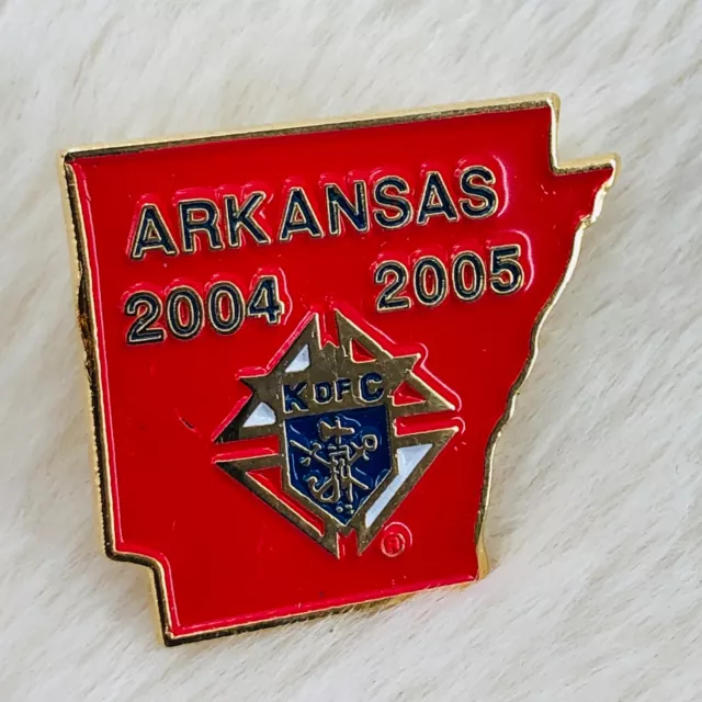 2004 Knights of Columbus Arkansas Enamel Member Lapel Pin