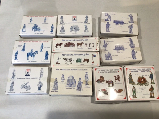 Liberty Falls Americana Collection PEWTER FIGURINES & ACCESSORIES: Your Choice