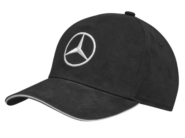 Original Mercedes Benz Cap Baseballcap Schirmmütze schwarz uni verstellbar NEU