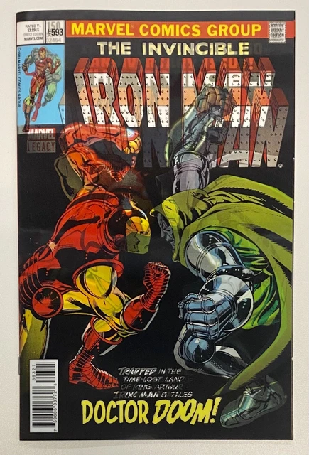 Invincible Iron Man #593 Lenticular Variant Homage To Iron Man #150 Marvel