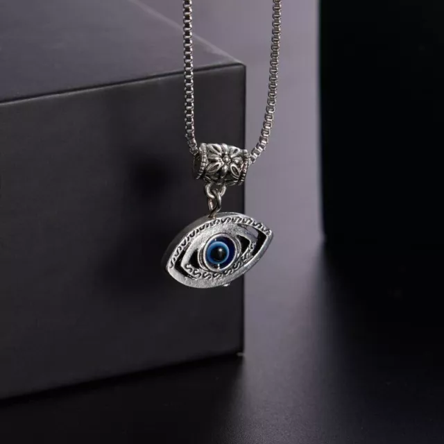 Elegant 925 Sterling Silver Fashion Jewelry Charms Unique Evil Eye Necklace