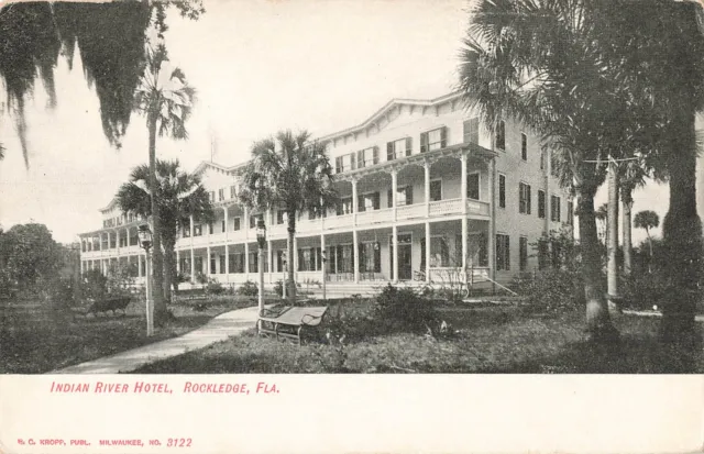 Vintage Postcard Exterior View Indian River Hotel Rockledge Florida