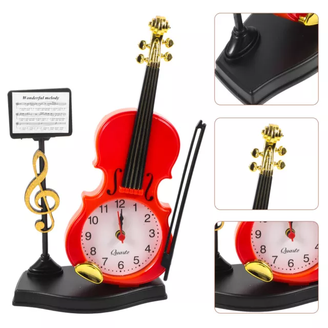 Schreibtisch Uhr Violine Form Kreative Aalarm Clock Für Wohnzimmer