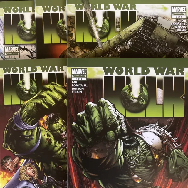 World War Hulk #1 2 3 4 & 5 (Marvel) Complete Set Lot Of 5 Comics By Greg Pak