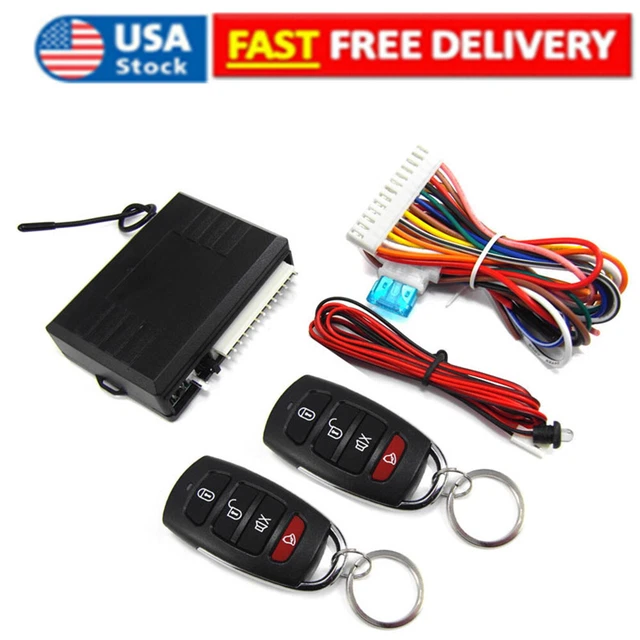 Auto Car Remote Control Kit Alarm Keyless Entry System Central Door Lock Unlock